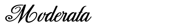 Moderata font preview
